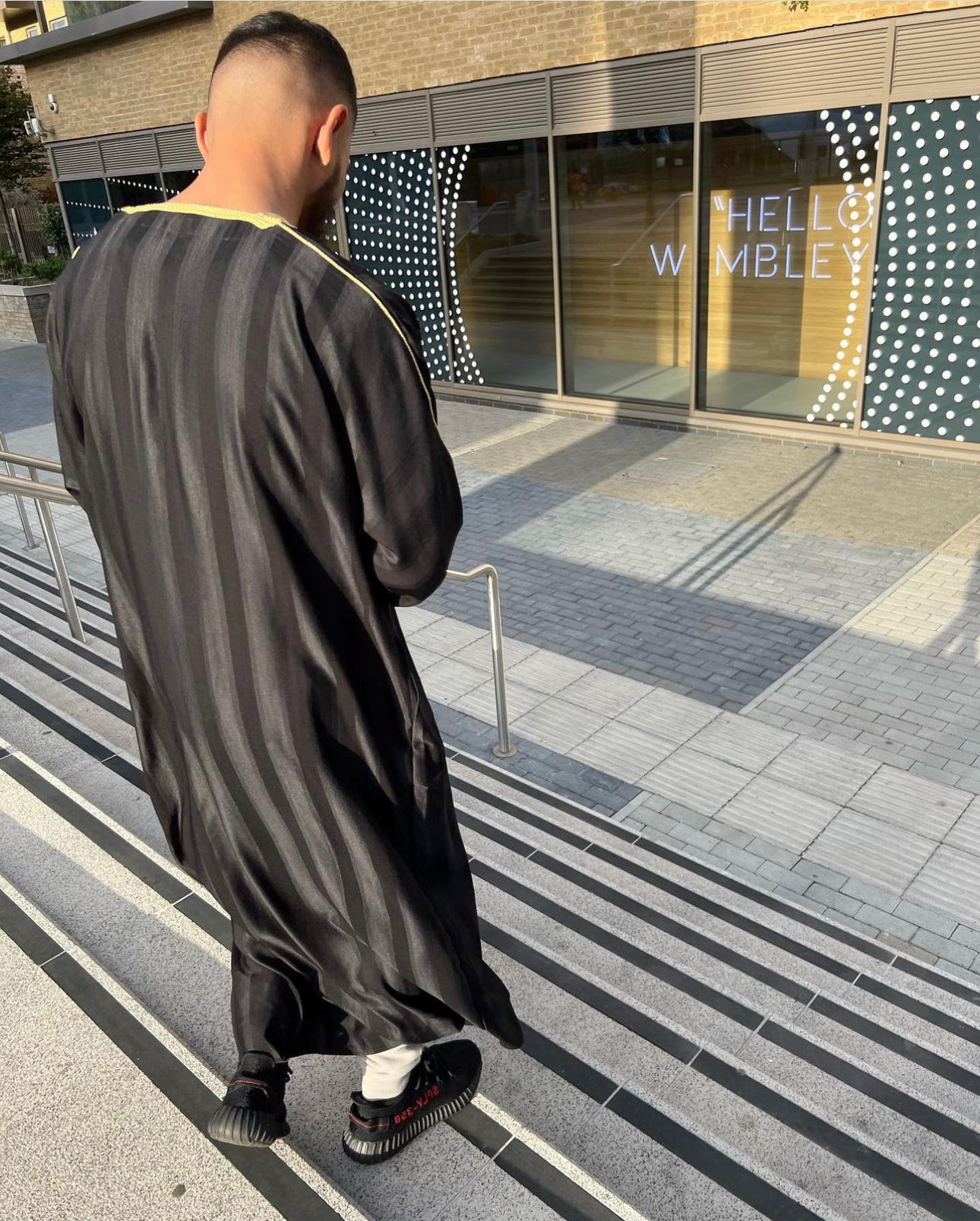 Black/Gold Moroccan Thobe