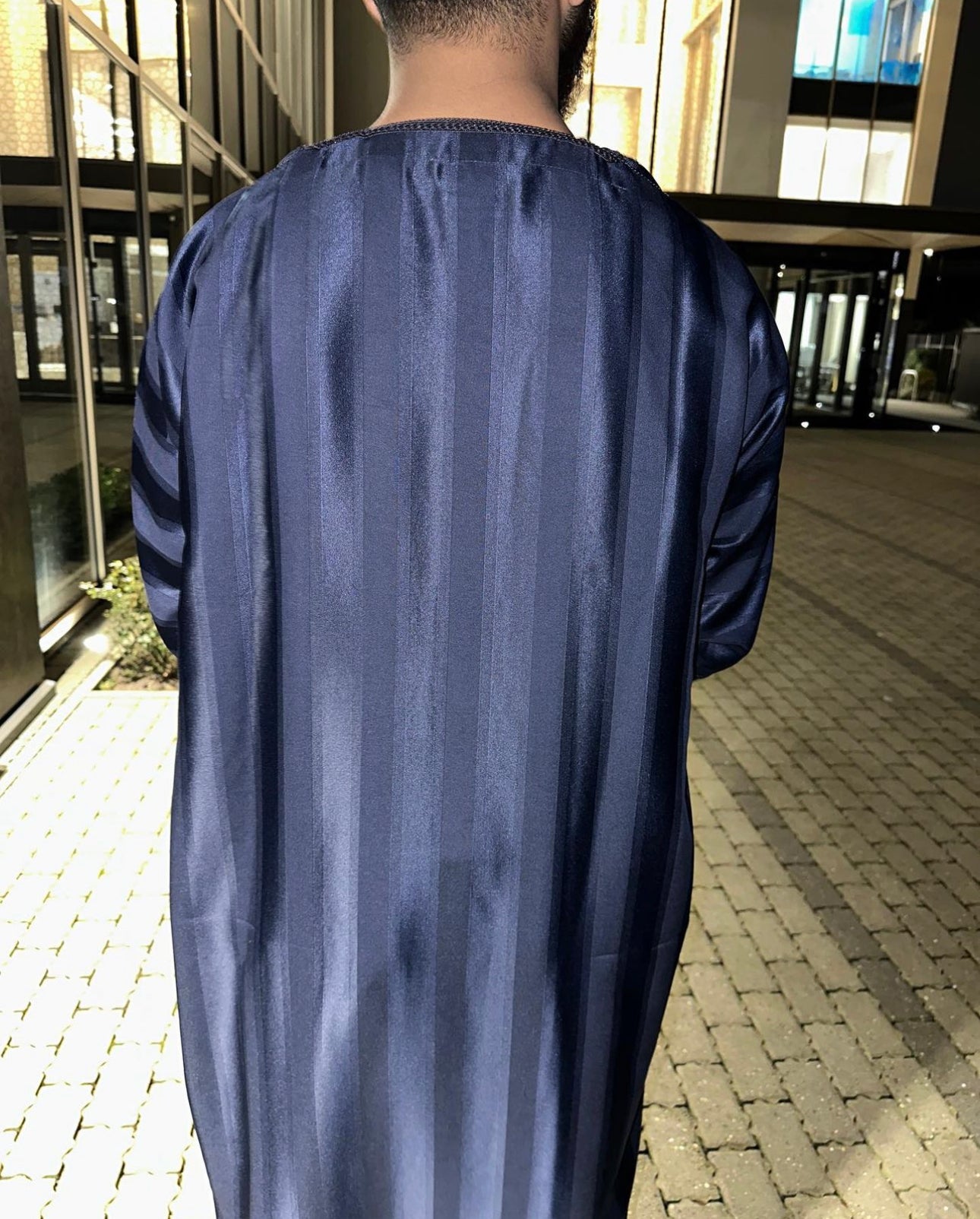 Navy Monochrome Collection Moroccan Thobe